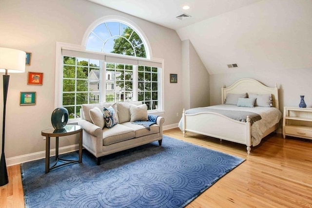 32 Twitchell St, Wellesley, MA 02482 - bedroom with wood finished floors, lofted ceiling, and baseboards