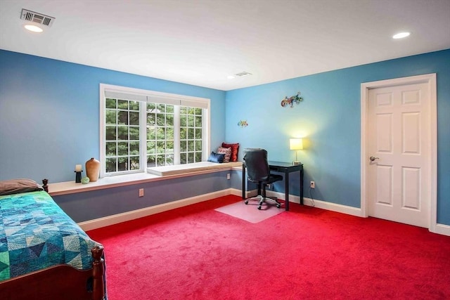 32 Twitchell St, Wellesley, MA 02482 - office with carpet, baseboards, and recessed lighting