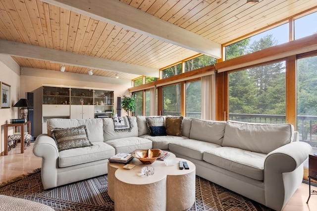 12 Laurus Ln, Newton, MA 02459 - sunroom with beam ceiling and plenty of natural light