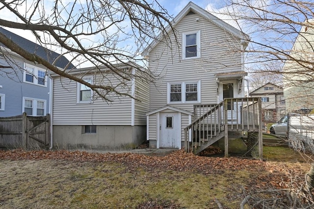 view of rear view of house