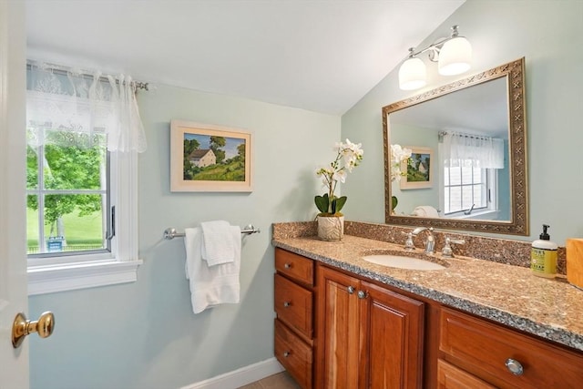 149 Acorn St, Marshfield, MA 02050 - bathroom featuring vanity, healthy amount of natural light, and baseboards