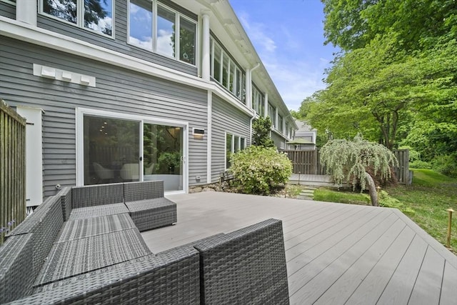 44 Ober Rd Unit 44, Newton, MA 02459 - wooden terrace with outdoor lounge area