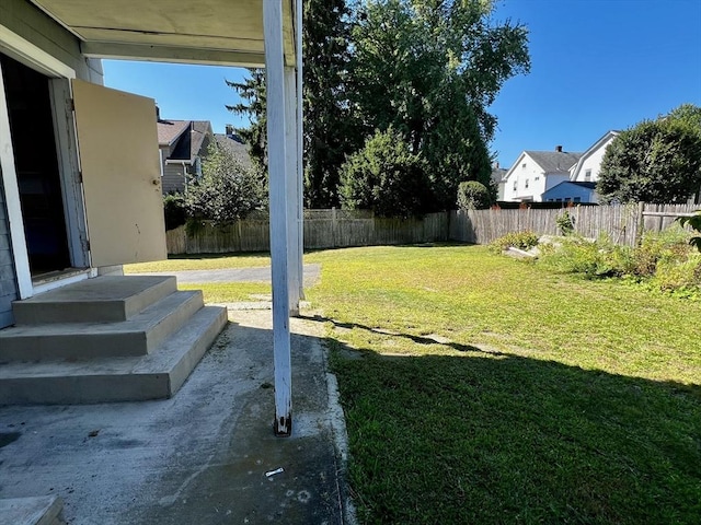 view of yard featuring a patio