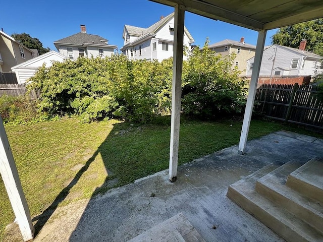 view of yard with a patio