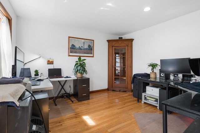 8 Macleod Ln, Acton, MA 01720 - office space featuring light wood-type flooring, recessed lighting, and baseboards