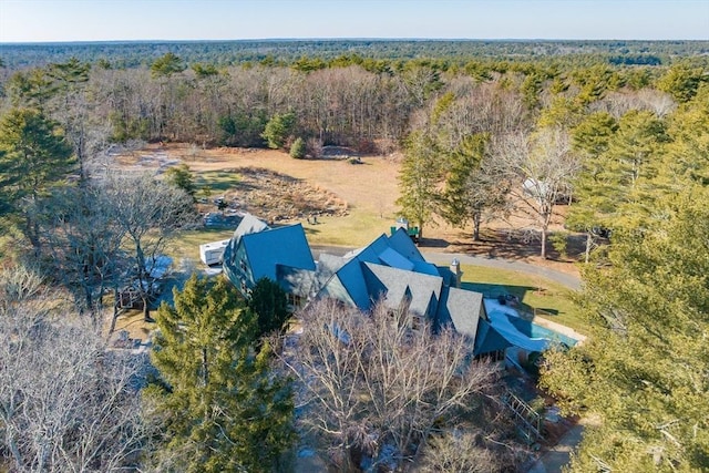 63 Highland St, Middleboro, MA 02346 - aerial view of property and surrounding area with a heavily wooded area