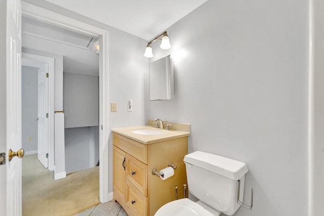 360 Littleton Rd Unit A5, Chelmsford, MA 01824 - bathroom featuring vanity, toilet, and baseboards
