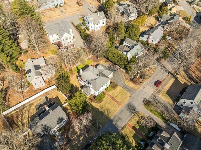 bird's eye view featuring a residential view