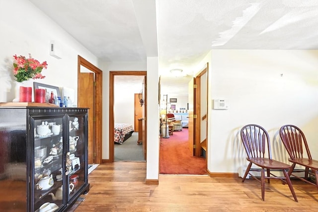 81 Crosstown Ave, Boston, MA 02132 - hallway with wood finished floors, baseboards, and baseboard heating