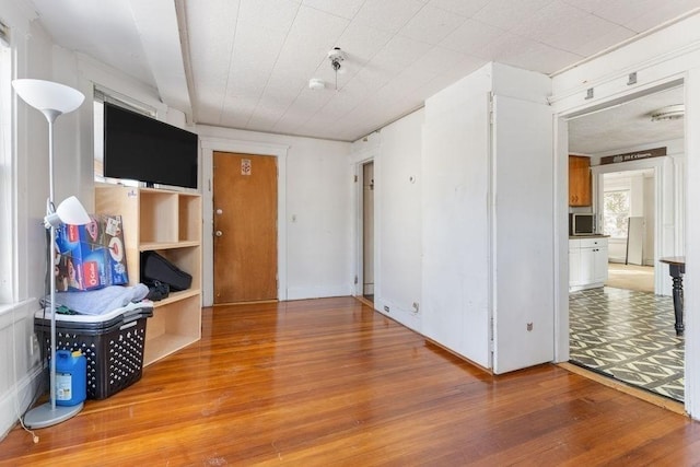78 Endicott St, Peabody, MA 01960 - unfurnished living room featuring wood finished floors