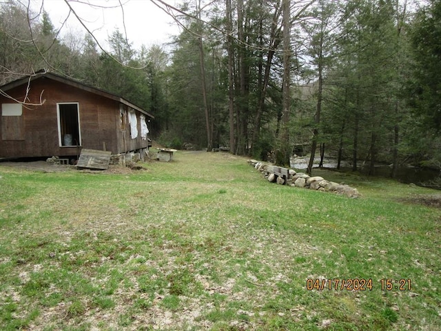 86 Ashfield Rd, Williamsburg, MA 01096 - view of yard with a forest view