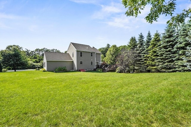 3 Spindletop Dr, Leominster, MA 01453 - view of green lawn featuring a deck