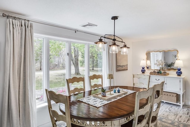 dining room featuring light wood-style floors