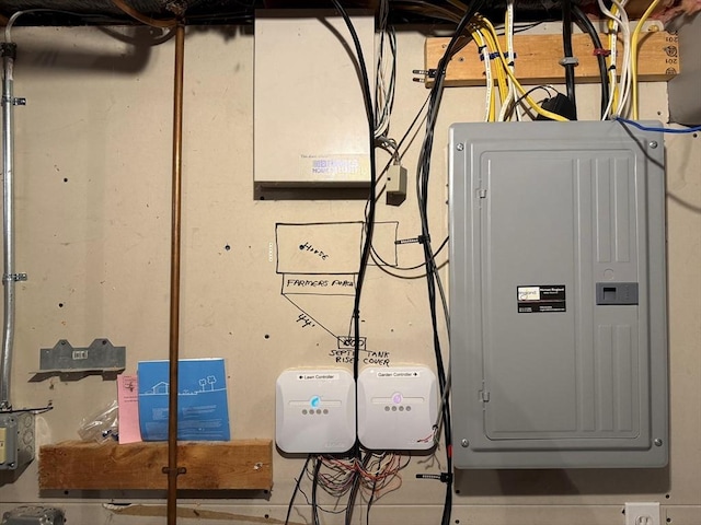 utility room featuring electric panel