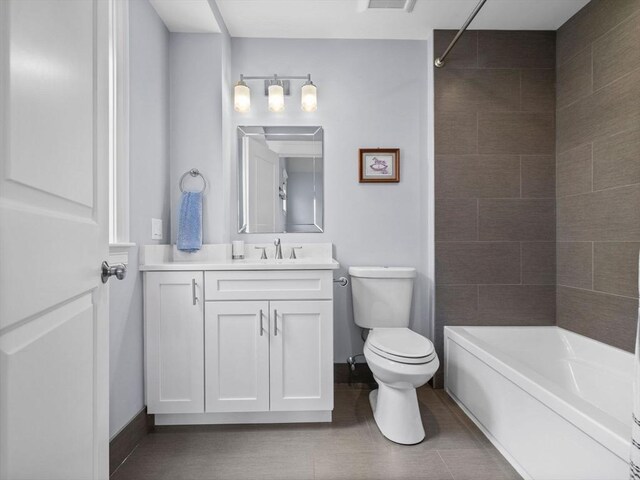 49 Coffey St Unit B, Boston, MA 02122 - full bathroom featuring toilet, vanity, and shower / tub combination