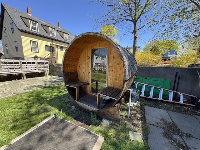 view of outdoor structure