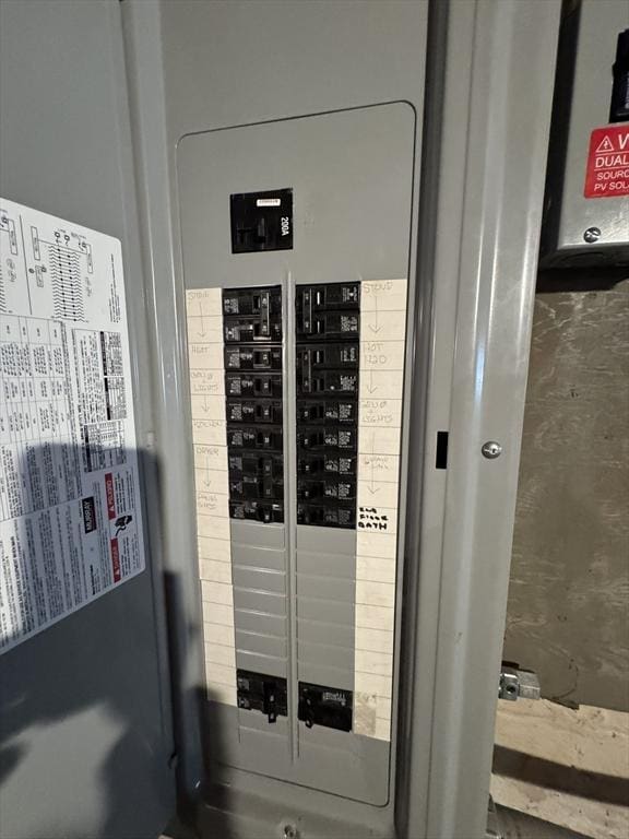 utility room with electric panel