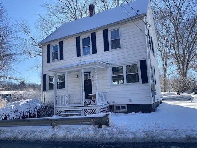 view of colonial-style house