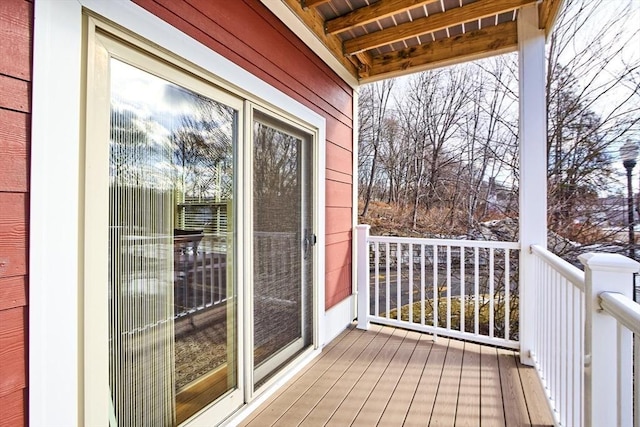 view of balcony