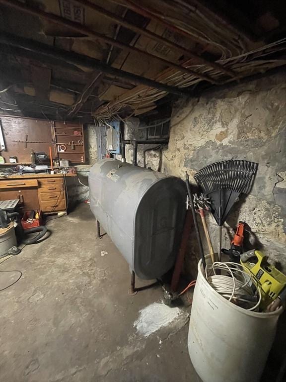190 Main St, Reading, MA 01867 - unfinished basement featuring heating fuel