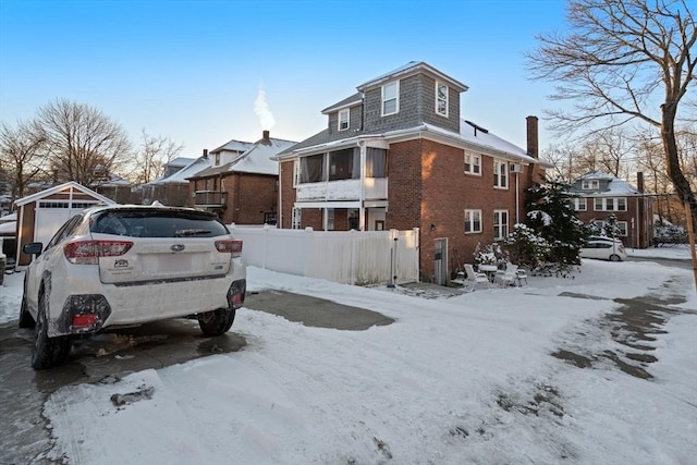 view of front of home