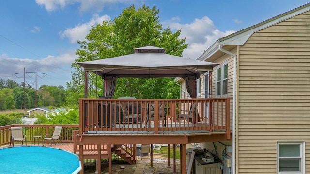 21 Wilhelmina Ave, Burlington, MA 01803 - wooden deck featuring a gazebo and stairs