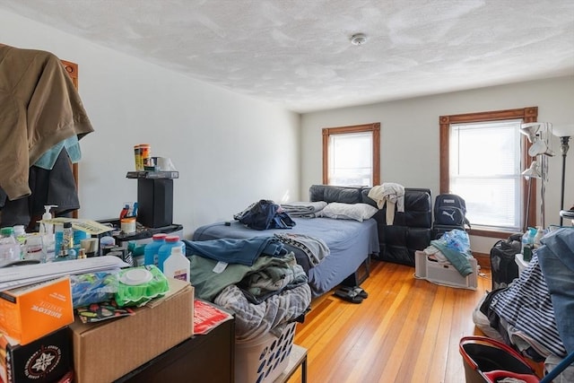 bedroom featuring hardwood / wood-style flooring