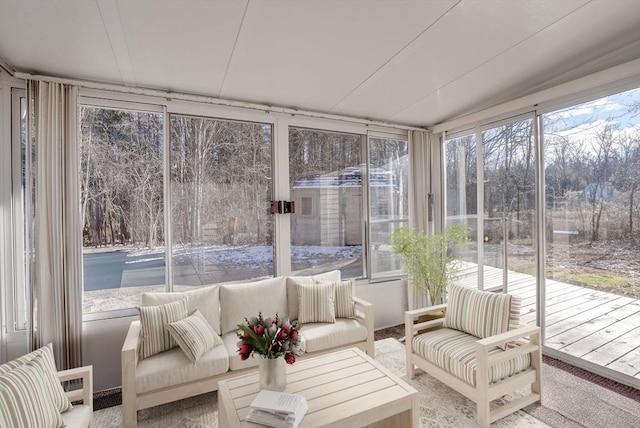 view of sunroom / solarium