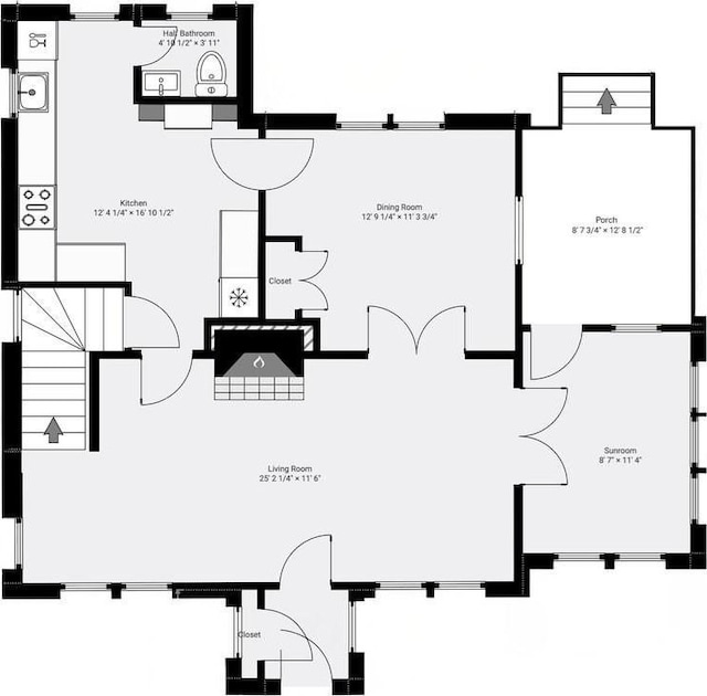 161 Playstead Rd, Medford, MA 02155 - view of floor plan / room layout