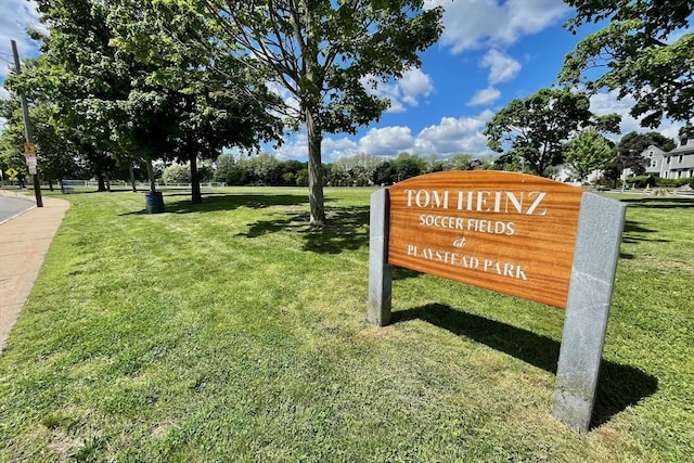 161 Playstead Rd, Medford, MA 02155 - view of community with a yard