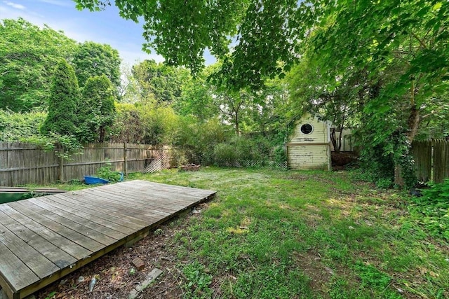 32-34 Lawn St, Attleboro, MA 02703 - view of yard with a wooden deck
