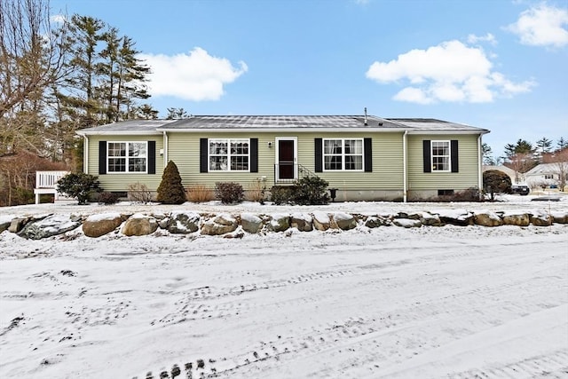 view of front of property