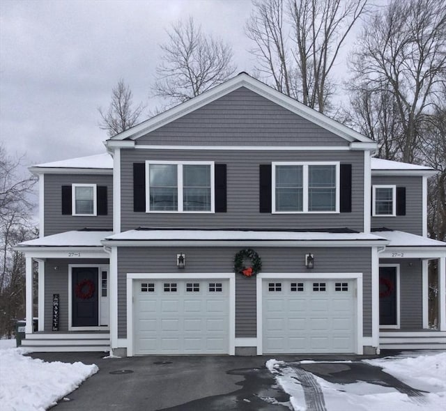 front facade featuring a garage