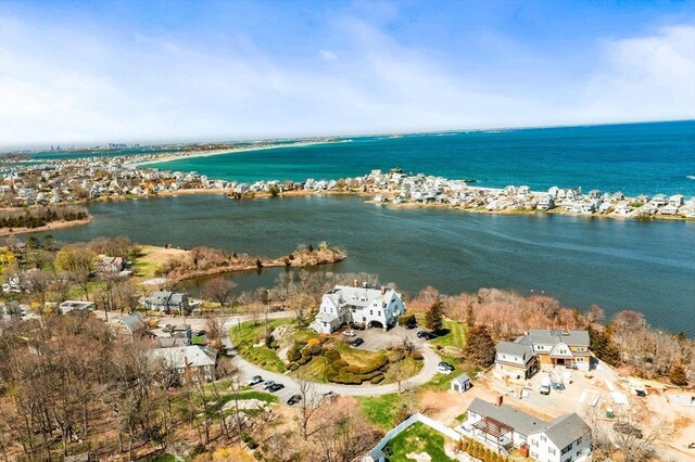 646 Jerusalem Rd Unit 7, Cohasset, MA 02025 - aerial overview of property's location with a nearby body of water