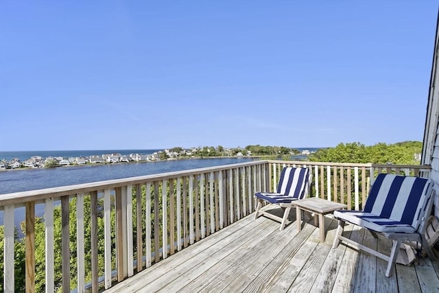 646 Jerusalem Rd Unit 7, Cohasset, MA 02025 - deck featuring a water view