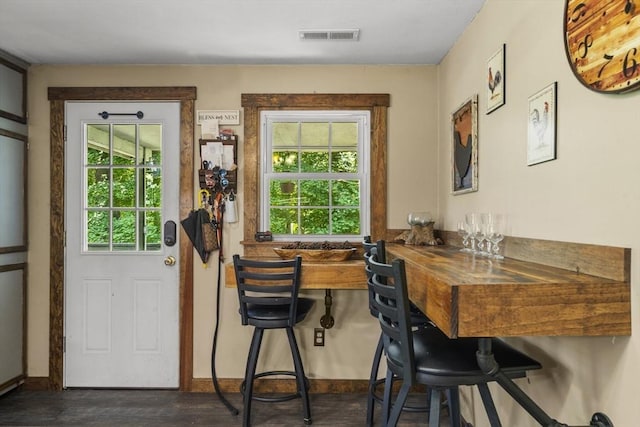 255 State St, Belchertown, MA 01007 - dining space with plenty of natural light and dark wood-style flooring