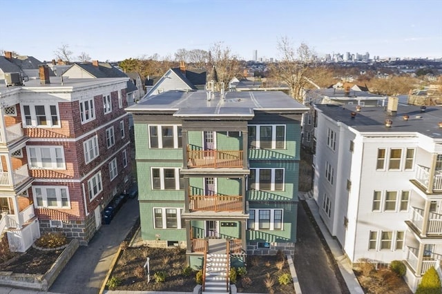 view of property with a residential view