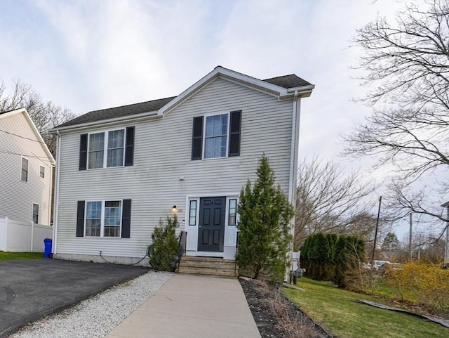 115 Arnold St, Fall River, MA 02724 - view of front facade with fence