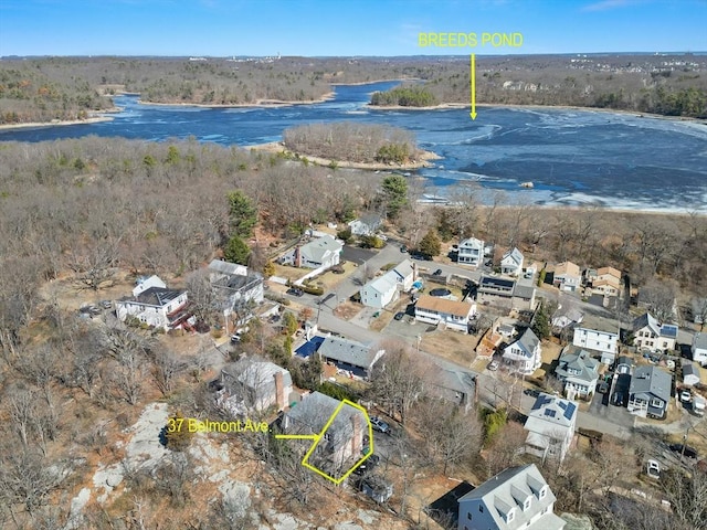 bird's eye view with a residential view