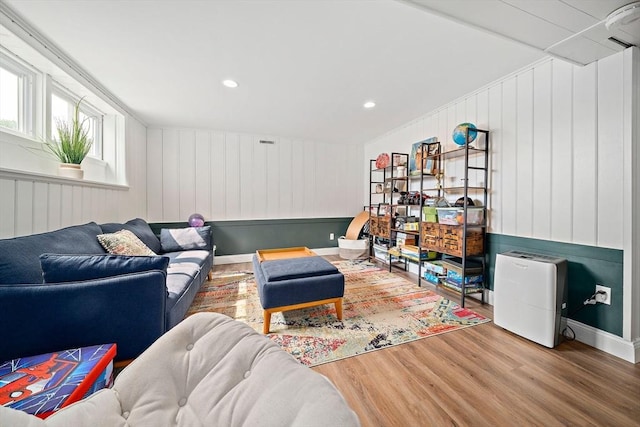16 Chandler Dr, Marshfield, MA 02050 - living area featuring wood finished floors and recessed lighting