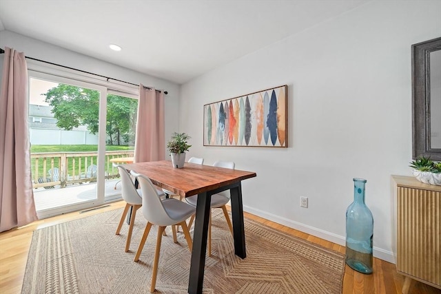 16 Chandler Dr, Marshfield, MA 02050 - dining space featuring baseboards, light wood-type flooring, and recessed lighting