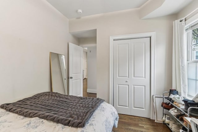 200 W 8th St Unit 1, Boston, MA 02127 - bedroom featuring dark wood-style floors and a closet