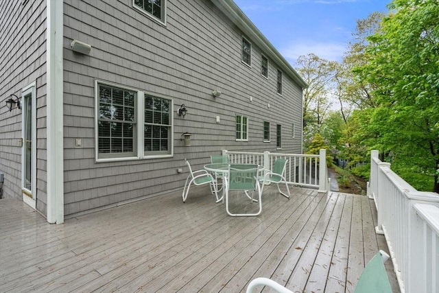 138 Worcester Ln, Waltham, MA 02451 - deck featuring outdoor dining space