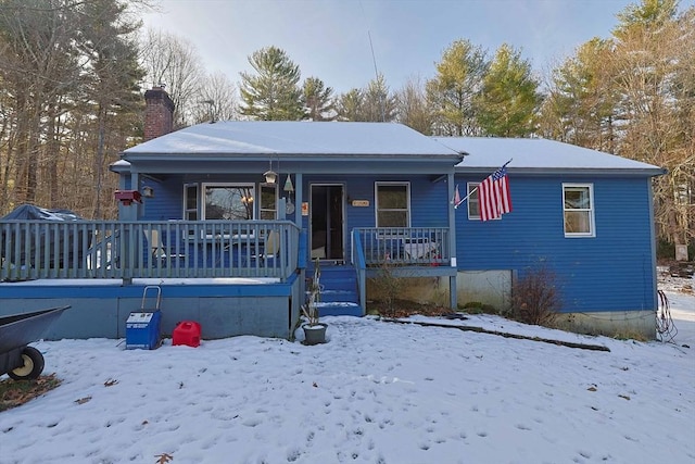 bungalow-style house featuring a porch