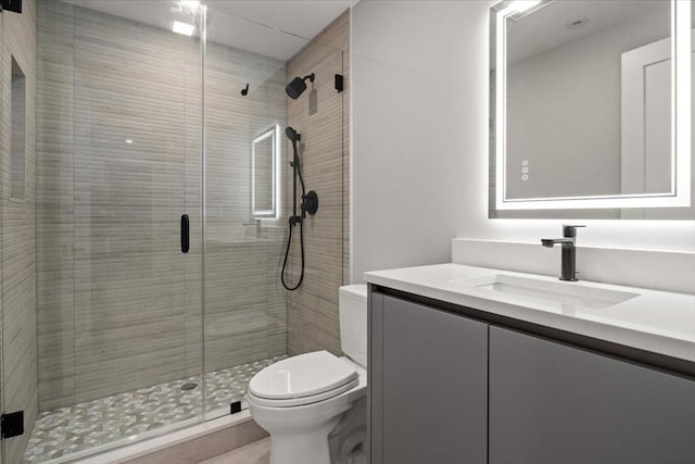 116 Thorndike Rd, Brookline, MA 02446 - bathroom with vanity and a shower stall