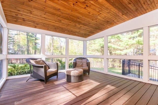 view of sunroom