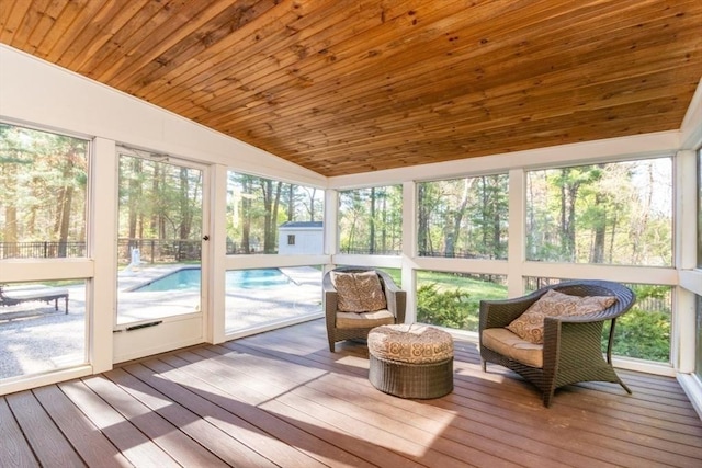 view of sunroom