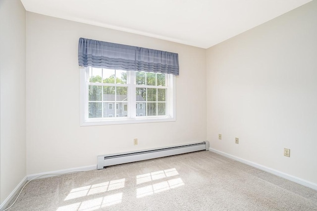 380 Leo Dr, Gardner, MA 01440 - unfurnished room featuring a baseboard radiator, carpet flooring, and baseboards