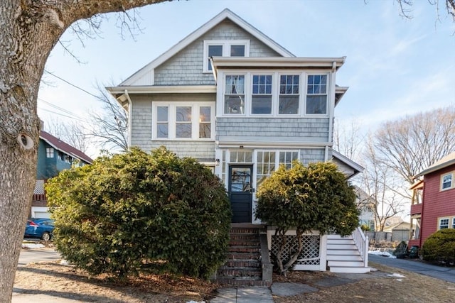 view of shingle-style home