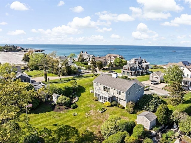 drone / aerial view of a large body of water